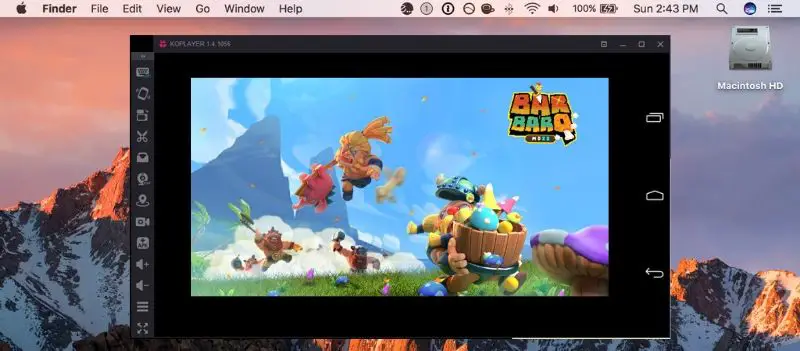 BarbarQ on Mac with Koplayer