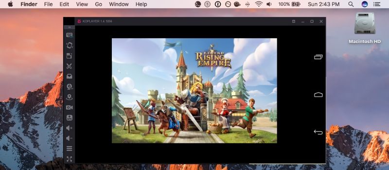 Legend Rising Empire on Mac with Koplayer