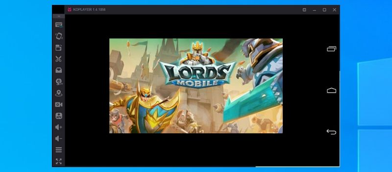 Lords Mobile on PC using KOplayer