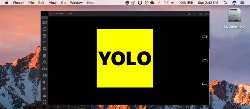 Yolo on Mac with KOplayer